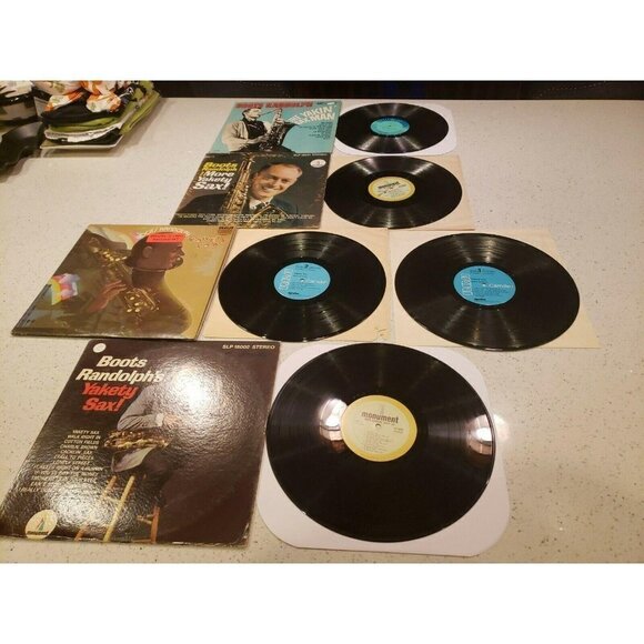12" 33 RPM BOOTS RANDOLPH'S YAKETY SAX 1963 Yakin' lot of 4 vinyl LP record - Picture 1 of 11